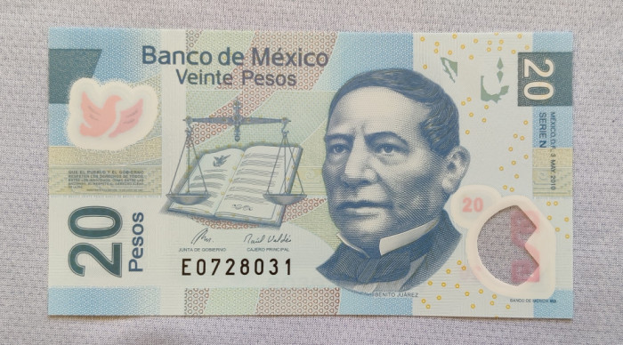 Mexic - 20 Pesos (2010) polimer