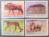 Angola 1999 fauna africana, aninale leopard, taur,hipoptan 4v. mnh