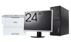 Pachet Second Hand Calculator LENOVO M710T Tower, Intel Core i3-6100 3.70GHz, 8GB DDR4, 256GB SSD, DVD-ROM + Monitor 24 Inch + Imprimanta Brother HL-L