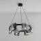 Candelabru Modern, REQUIEM Largo, 6xG9, Diametru 60cm, Negru, Inaltime Reglabila ModernLight Concept