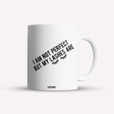 Cana alba personalizata I am not perfect, but my lashes are, INOVATIX&reg;. 330ml, Oem