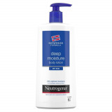 Lotiune de Corp Neutrogena Deep Moisture Dry Skin, 400 ml, Lotiune pentru Piele Uscata, Lotiuni Hidratare Corp Neutrogena Deep Moisture, Lotiune Hidra