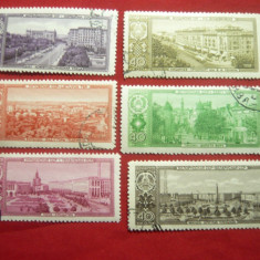 Serie 1958 URSS Cladiri in Republicile Sovietice -,6val.stamp.