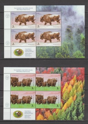 Romania 2024 - Ziua mondiala a rezervatiilor naturale Minicoli 4 timbre LP.2448 foto