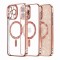 Husa premium iPhone 13 Pro Techsuit Luxury Glitter MagSafe, roz auriu