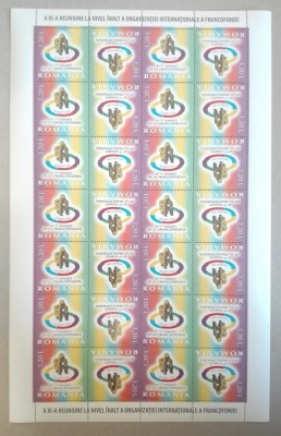 TIMBRE ROM&amp;Acirc;NIA LP1740/2006 A-XIa Reuniune a FRANCOFONIEI coala tete-beche MNH foto