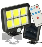 Lampa solara LED cu telecomanda si senzor de miscare IP65 120 LED
