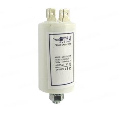 Condensator de operare 2&mu;F 450V AC cu surub M8, piulita (6.4x0.8mm)