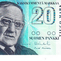 M1 - Bancnota foarte veche - Finlanda - 10 marci - 1993