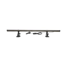 Bara LED stroboscopica 82cm cu ventuze, 60W, 10-30V, galben, 15 moduri iluminare foto