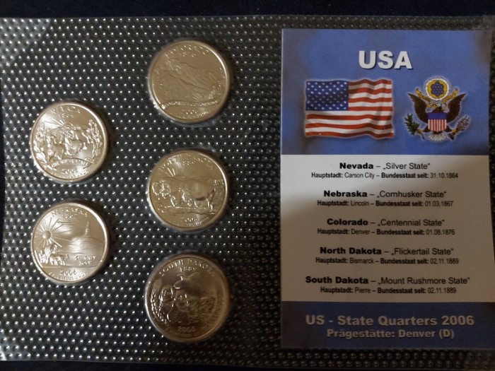 Seria completata monede - USA 2006 - Quarters , Denver