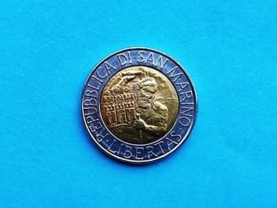 500 Lire 1994 San Marino-in realitate arata bine !!-RAR foto