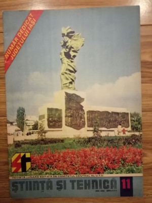 Stiinta si tehnica, Nr.11/1980, dedicat judetului Iași, 46 pagini, epoca de aur foto