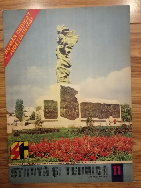 Stiinta si tehnica, Nr.11/1980, dedicat judetului Iași, 46 pagini, epoca de aur