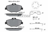TEXTAR 2374303 Q+ set placute frana,frana disc