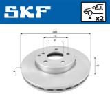 SKF VKBD 80081 V2 Disc frana
