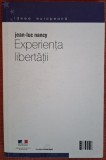 Experienta libertatii - Jean-Luc Nancy (2003)