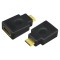 ADAPTOR video LOGILINK, Mini-HDMI (Type C)(T) la HDMI (M), conectori auriti, rezolutie maxima 4K UHD (3840 x 2160) la 30 Hz, negru, &quot;AH0009&quot; (timbru v