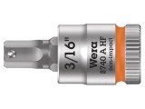 Tubulară imbus-bit HEX 3/16" 1/4" - WERA, 28mm din oțel crom-vanadium