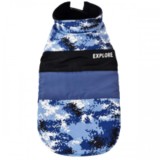 Hainuta pentru caini, Deluxe Camouflage, Albastru, 45 cm