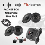 Pachet difuzoare fata + spate cu amplificator TL-500, inele si cablaje plug&amp;play pe masina