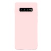 Husa protectie flippy compatibila cu samsung galaxy s10 plus matte tpu roz