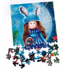 Puzzle Pretty doll in the moonlight, 23x30 cm, 120 piese De.tail DT100-02 foto