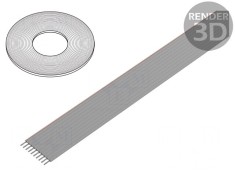 Cablu Bandă Neecranat PVC 10x26AWG 1,27mm 100FT