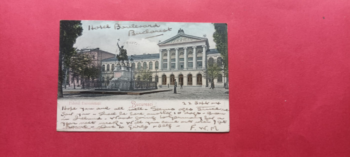 Bucuresti Bukarest Bucuresci Palatul Universitatii 1900