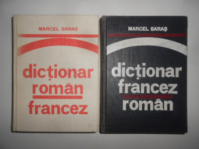 Marcel Saras - Dictionar Roman-Francez / Francez-Roman 2 volume foto