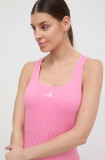 Cumpara ieftin Adidas Performance top de antrenament culoarea roz IS4352