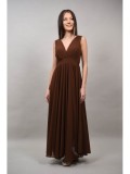 ROCHIE LUNGA DE OCAZIE CU TUL AVOLA ASIMETRICA IN PARTEA DE JOS XS-S Maro