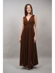 ROCHIE LUNGA DE OCAZIE CU TUL AVOLA ASIMETRICA IN PARTEA DE JOS XS-S Maro