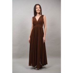 ROCHIE LUNGA DE OCAZIE CU TUL AVOLA ASIMETRICA IN PARTEA DE JOS XS-S Maro