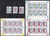 Rusia 1992 - Jocurile Olimpice de iarnă - Albertville, Serie + 3 MC de 8, MNH