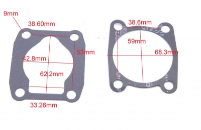 Garnituri cap compresor cilindru de 42mm BM20-50 D1423 foto