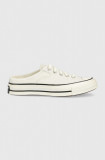 Converse papuci Chuck 70 Summer femei, culoarea alb 172592C-Egret.Egre