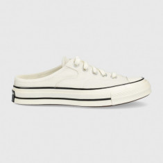 Converse papuci Chuck 70 Summer femei, culoarea alb 172592C-Egret.Egre