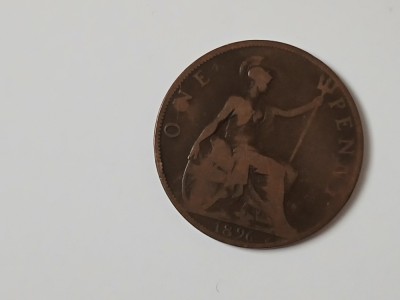 One penny 1896 foto