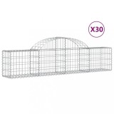 Cumpara ieftin Cosuri gabion arcuite 30 buc, 200x30x40/60cm, fier galvanizat