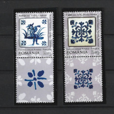 ROMANIA 2010 - EMISIUNE ROMANIA-PORTUGALIA, CERAMICA, VINIETA 3, MNH - LP 1869d