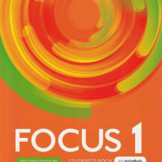 Focus 1 Student's Book and ActiveBook with Online Practice, 2nd edition (A2+) - Paperback brosat - Pearson