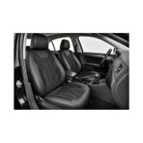 Huse scaune auto universale Premium 9D negre, imitatie piele si Alcantara