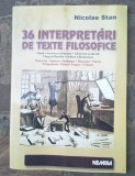 36 interpretări de texte filosofice - Nicolae Stan