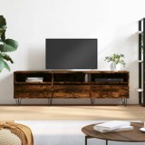 vidaXL Comodă TV, stejar fumuriu, 150x30x44,5 cm, lemn prelucrat