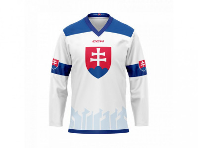 Echipa națională de hochei tricou de hochei white Slovakia - dětsk&amp;yacute; XXS foto