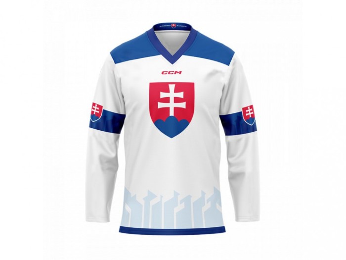Echipa națională de hochei tricou de hochei white Slovakia - S