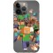 Husa compatibila cu Apple iPhone 11 Minecraft Characters, Silicon, TPU, Viceversa