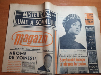 magazin 7 octombrie 1967-interviu margareta paslaru,articol merele de voinesti foto