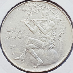 687 San Marino 500 lire 1981 Death of Virgil - Eclogues km 124 argint